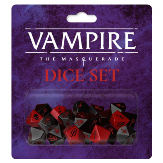 Vampire: The Masquerade RPG - Dice Set ryhmässä SEURAPELIT / Roolipelit / Vampire: The Masquerade @ Spelexperten (RGS02311)