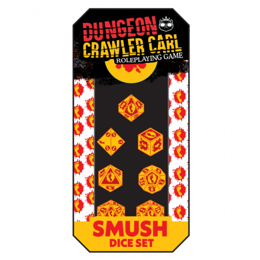 Dungeon Crawler Carl RPG: Smush Dice Set ryhmässä SEURAPELIT / Tarvikkeet / Nopat ja tarvikkeet @ Spelexperten (RGS02952)