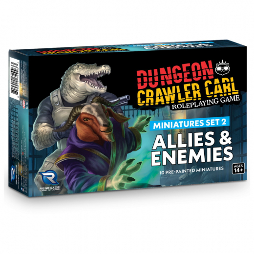 Dungeon Crawler Carl RPG: Allies & Enemies - Miniature Set 1 ryhmässä SEURAPELIT / Tarvikkeet / Muut @ Spelexperten (RGS02993)