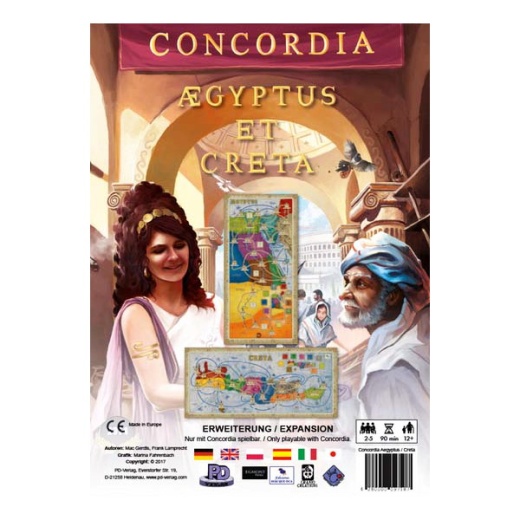 Concordia: Aegyptus / Creta (Exp.) ryhmässä SEURAPELIT / Lisäosat @ Spelexperten (RIO553)