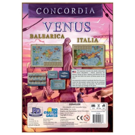 Concordia Venus: Balearica / Italia (Exp.) ryhmässä SEURAPELIT / Lisäosat @ Spelexperten (RIO588)