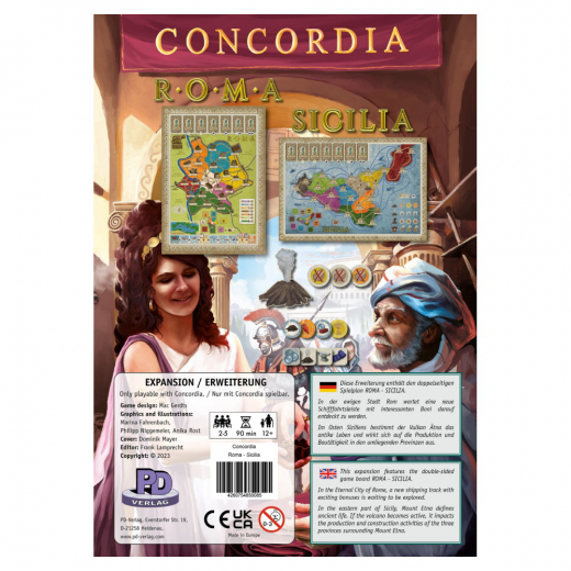Concordia: Roma / Sicilia (Exp.) ryhmässä SEURAPELIT / Lisäosat @ Spelexperten (RIO661)