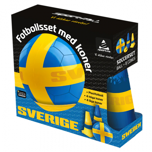 Fotbollsset med koner Swe ryhmässä ULKOPELIT / Jalkapallo / Jalkapallot @ Spelexperten (S-4656)