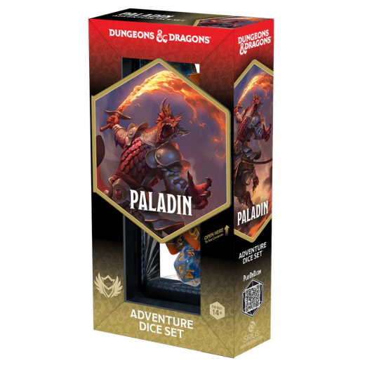 Dungeons & Dragons: Adventure Dice Set - Paladin Orange/Blue ryhmässä SEURAPELIT / Tarvikkeet / Nopat ja tarvikkeet @ Spelexperten (SDZ200229)