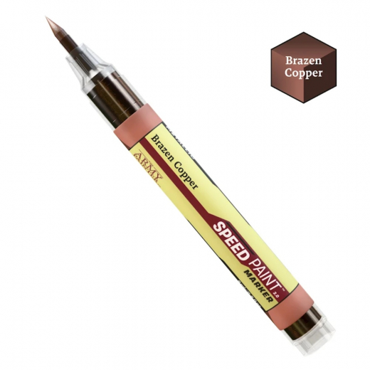Army Painter: Speedpaint Metallic Marker - Brazen Copper ryhmässä SEURAPELIT / Tarvikkeet / Muut @ Spelexperten (SM1031)