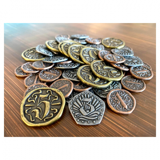 Libertalia: 54 Metal Doubloon Coins (Exp.) ryhmässä SEURAPELIT / Tarvikkeet @ Spelexperten (STM551)