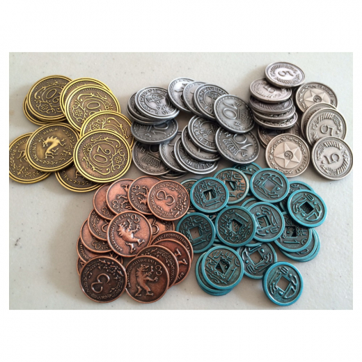 Scythe: Metal Coins ryhmässä SEURAPELIT / Tarvikkeet @ Spelexperten (STM605)