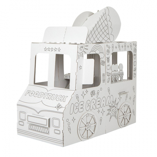 Cardboard building - Food Truck ryhmässä LELUT / Roolipeli / Cardboard buildings @ Spelexperten (T-0066)