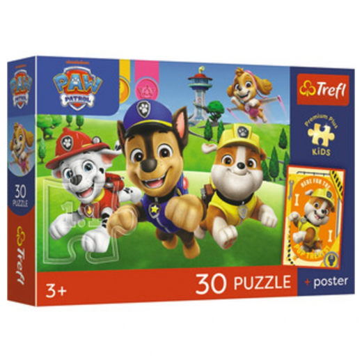 Trefl Palapeli: Paw Patrol 30 Palaa ryhmässä PALAPELIT / Trefl @ Spelexperten (T-18346)