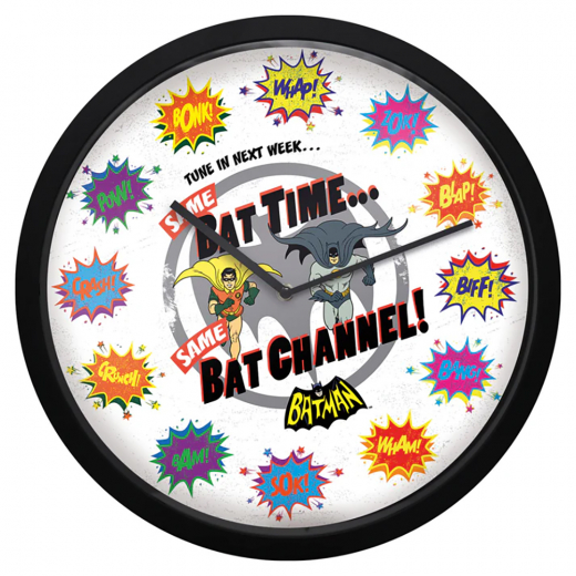 DC Batman BAT TIME Wall Clock ryhmässä UUTUUDET @ Spelexperten (THG-DC32)