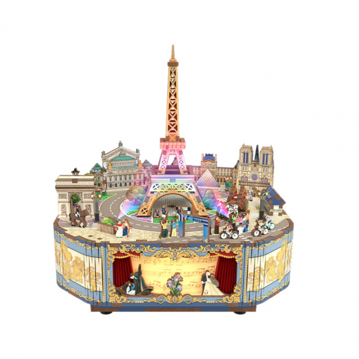 Tonecheer Book Nook - Romantic Paris ryhmässä PALAPELIT / Mallirakennus @ Spelexperten (TQ036)