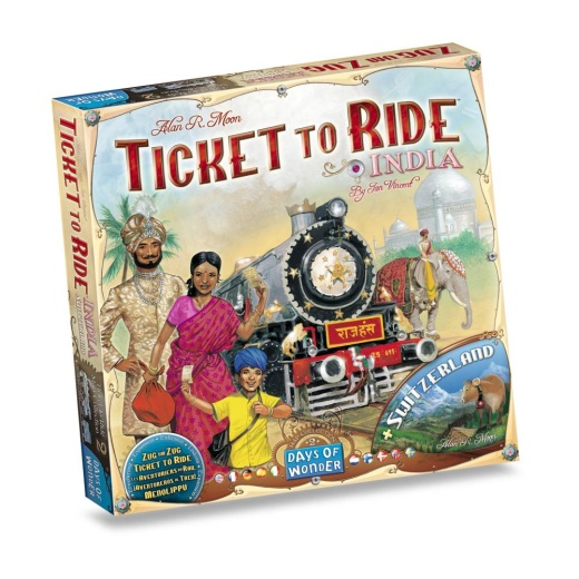 Ticket To Ride: India (Exp.) ryhmässä SEURAPELIT / Lisäosat @ Spelexperten (TT-IND001)