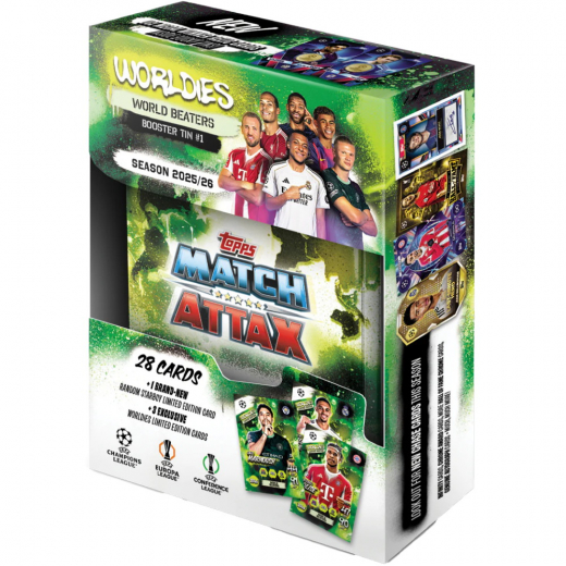 Topps Match Attax Champions League Booster Tin #1 2025/26 ryhmässä SEURAPELIT / Keräilykortit @ Spelexperten (UCLMA25-04-1)