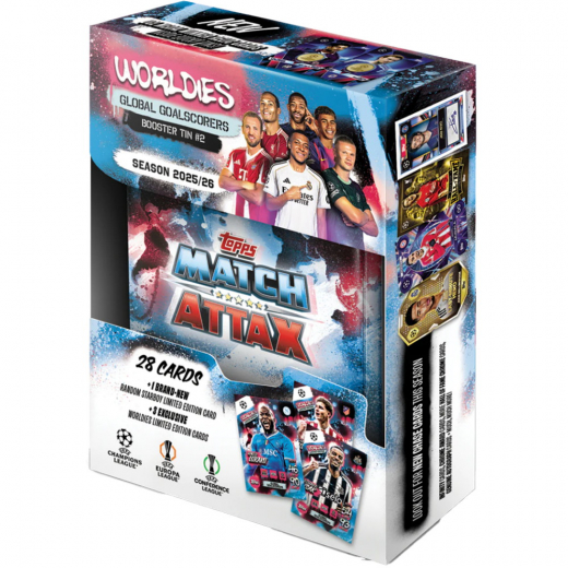 Topps Match Attax Champions League Booster Tin #2 2025/26 ryhmässä SEURAPELIT / Keräilykortit @ Spelexperten (UCLMA25-04-2)