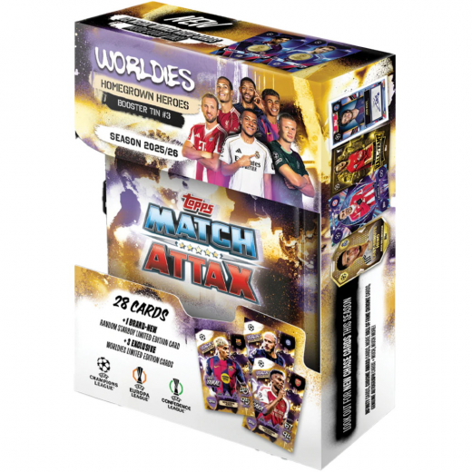 Topps Match Attax Champions League Booster Tin #3 2025/26 ryhmässä SEURAPELIT / Keräilykortit @ Spelexperten (UCLMA25-04-3)