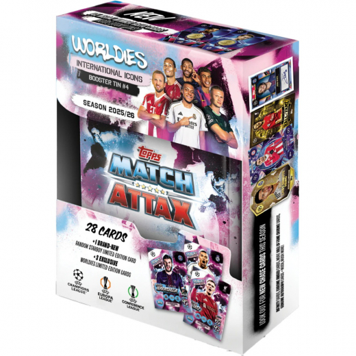 Topps Match Attax Champions League Booster Tin #4 2025/26 ryhmässä SEURAPELIT / Keräilykortit @ Spelexperten (UCLMA25-04-4)