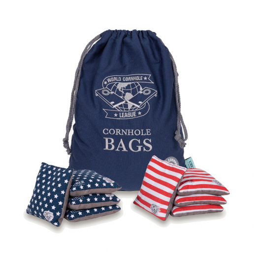 WCL Cornhole Bean Bags Stars & Stripes With Bag ryhmässä ULKOPELIT / Muut @ Spelexperten (UG595)