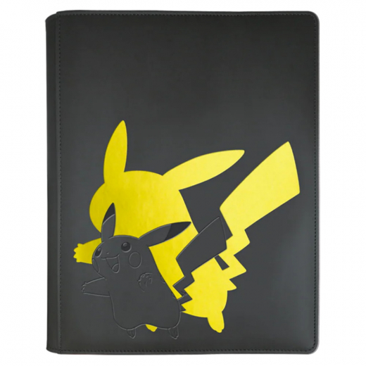 Pokémon TCG: 9-Pocket Zippered Pro Binder - Pikachu, Elite Series ryhmässä SEURAPELIT / Tarvikkeet / Varastointi @ Spelexperten (ULT15772)