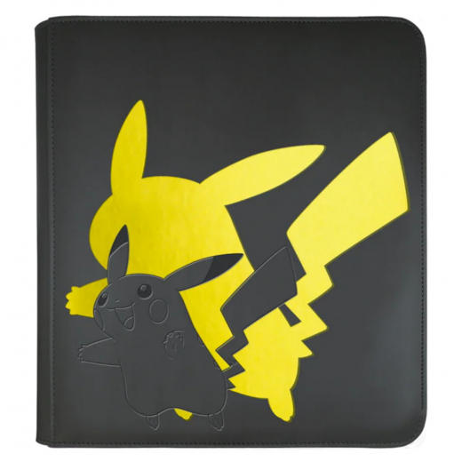 Pokémon TCG: 12-Pocket Zippered Pro Binder - Pikachu, Elite Series ryhmässä SEURAPELIT / Tarvikkeet / Varastointi @ Spelexperten (ULT15774)