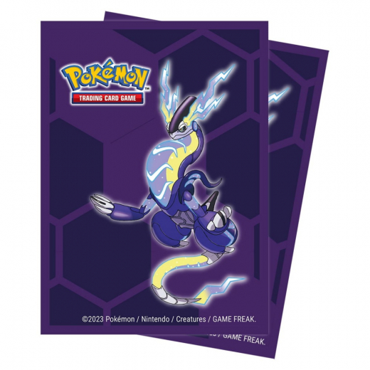 Pokémon TCG: Miraidon Deck Protector Sleeves ryhmässä SEURAPELIT / Tarvikkeet / Sleeves @ Spelexperten (ULT16189)