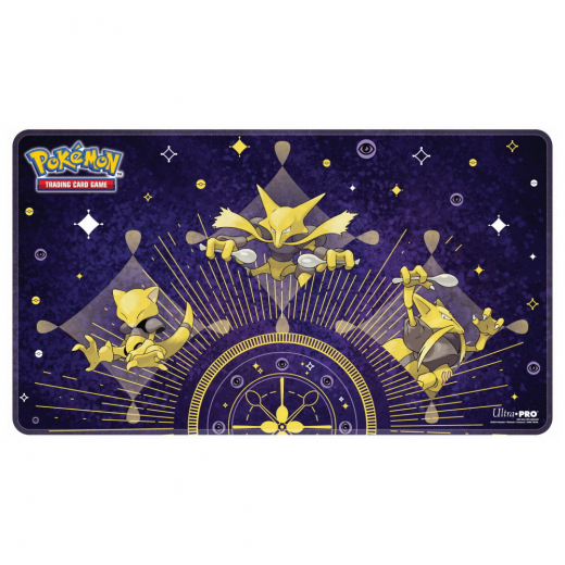 Pokémon TCG: Stitched Playmat - Abra Evolutions ryhmässä SEURAPELIT / Tarvikkeet / Muut @ Spelexperten (ULT16217)