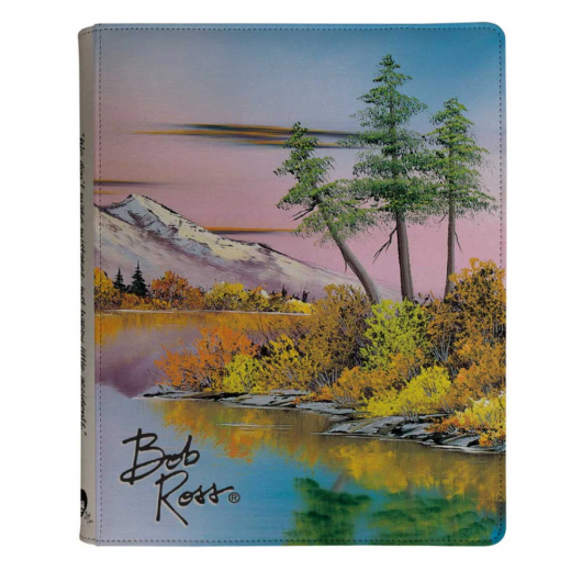 Ultra Pro: 9-Pocket Zippered Binder - Bob Ross Mighty Mountain Lake ryhmässä SEURAPELIT / Tarvikkeet / Varastointi @ Spelexperten (ULT16529)