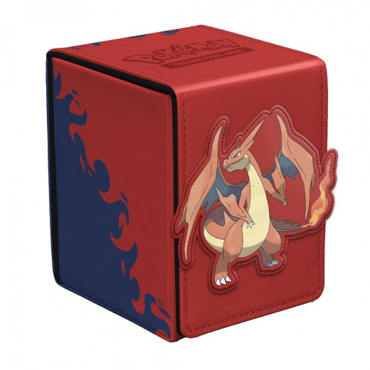 Pokémon TCG: Alcove Flip Deck Box - Mega Charizard Y ryhmässä SEURAPELIT / Tarvikkeet / Varastointi @ Spelexperten (ULT16741)