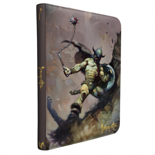 Ultra Pro 9-Pocket Zippered Pro Binder: Frank Frazetta - Warrior with Ball and Chain ryhmässä SEURAPELIT / Tarvikkeet / Varastointi @ Spelexperten (ULT16753)