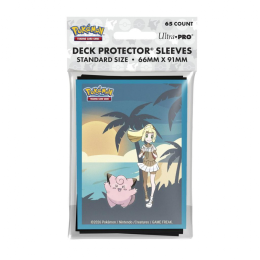 Pokémon TCG: Deck Protector Sleeves - Lillie and Clefairy ryhmässä SEURAPELIT / Tarvikkeet @ Spelexperten (ULT16757)
