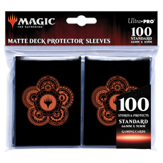 Magic Deck Protector Sleeves 64 x 89 mm - Mana 7 Color Wheel ryhmässä SEURAPELIT / Tarvikkeet / Sleeves @ Spelexperten (ULT19248)
