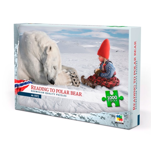 Palapeli - Reading To Polar Bear 1000 Palaa ryhmässä PALAPELIT / 1000 palaa @ Spelexperten (VEN135)