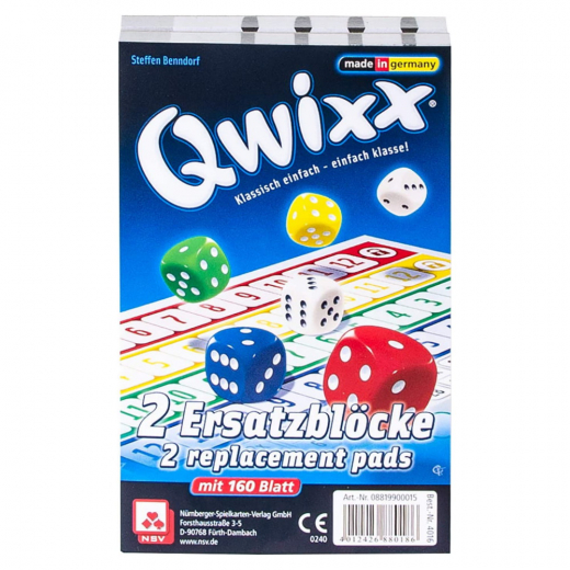 Qwixx Replacement Pads ryhmässä SEURAPELIT / Tarvikkeet / Muut @ Spelexperten (VEN8018)