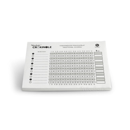 Crokinole - Scoring Sheets (100st) ryhmässä PÖYTÄPELIT / Crokinole @ Spelexperten (WCRO-SCS)