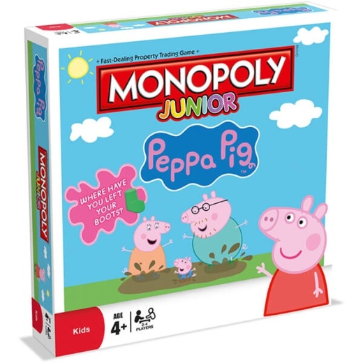 Monopoly Junior - Peppa Pig ryhmässä SEURAPELIT / Lastenpelit @ Spelexperten (WIN2518)
