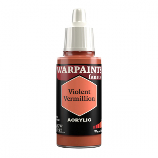 Army Painter: Warpaints Fanatic - Violent Vermilion ryhmässä SEURAPELIT / Tarvikkeet / Muut @ Spelexperten (WP3107)