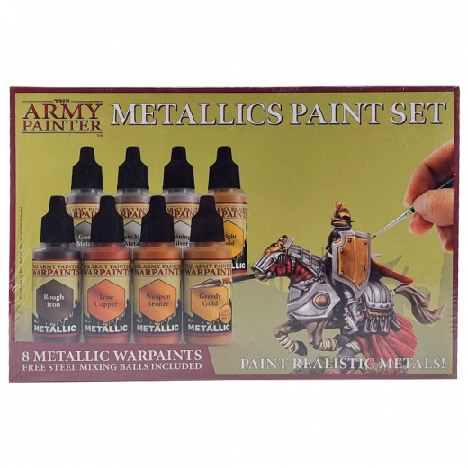 Army Painter: Metallics Paint Set ryhmässä SEURAPELIT / Tarvikkeet / Muut @ Spelexperten (WP8043)