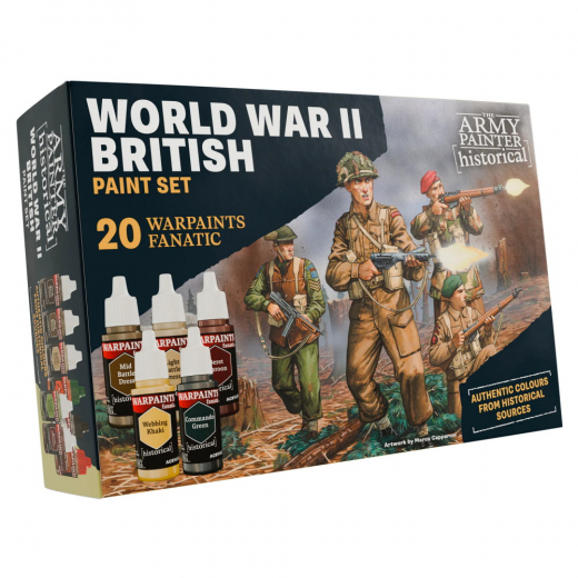 Army Painter: Historical - World War II British Paint Set ryhmässä SEURAPELIT / Tarvikkeet / Muut @ Spelexperten (WP8084)