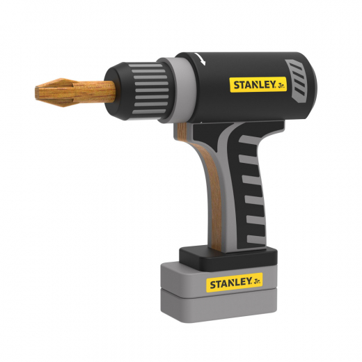 Stanley Jr DIY - Wooden Drill ryhmässä LELUT / Roolipeli / Lelutyökalut @ Spelexperten (WRP001-SY)