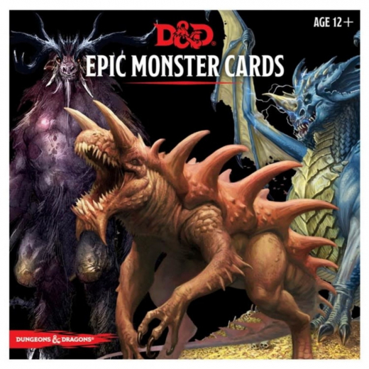 Dungeons & Dragons: Epic Monster Cards ryhmässä SEURAPELIT / Roolipelit / Dungeons & Dragons @ Spelexperten (WTCC7642)
