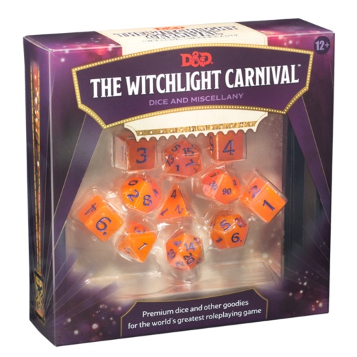 Dungeons & Dragons: The Witchlight Carnival Dice & Miscellany ryhmässä SEURAPELIT / Roolipelit / Dungeons & Dragons @ Spelexperten (WTCC9282)