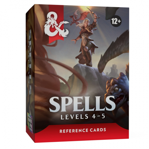 Dungeons & Dragons: Spells Levels 4-5 - Reference Cards ryhmässä SEURAPELIT / Roolipelit / Dungeons & Dragons @ Spelexperten (WTCD6038)