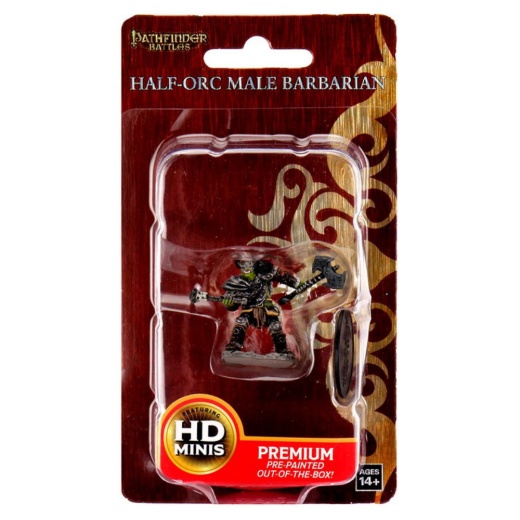 Pathfinder Battles: Half Orc Barbarian Male ryhmässä SEURAPELIT / Roolipelit / Pathfinder @ Spelexperten (WZK77503)
