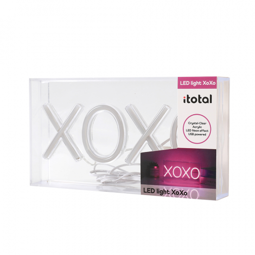 iTotal Neon LED Sign - XOXO ryhmässä UUTUUDET @ Spelexperten (XL2765)