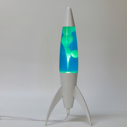 iTotal Lava Lamp - Rocket White/Blue/Green ryhmässä LELUT / Kalusteet / Lamput / Lava Lamps @ Spelexperten (XL2933)