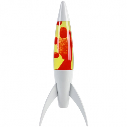 iTotal Lava Lamp - Rocket White/Yellow/Red ryhmässä LELUT / Kalusteet / Lamput / Lava Lamps @ Spelexperten (XL2934)