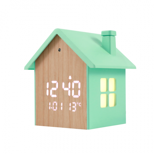 iTotal House Alarm Clock - Pastel Green ryhmässä LELUT / Kalusteet @ Spelexperten (XL2994)