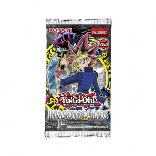 Yu-Gi-Oh! TCG: 25th Anniversary Edition - Invasion of Chaos Booster Pack ryhmässä SEURAPELIT / Korttipelit @ Spelexperten (YGO653-6-BOS)