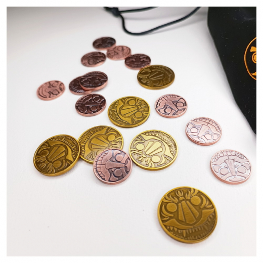 Beast: Metal Coins ryhmässä SEURAPELIT / Tarvikkeet / Muut @ Spelexperten (ZG-SM-02)