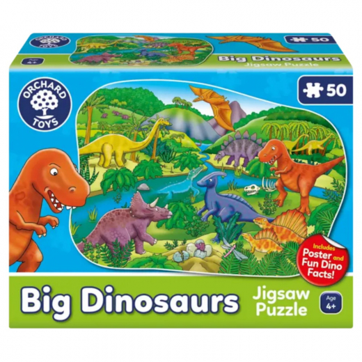 Big Dinosaurs Palapeli 50 Palaa ryhmässä PALAPELIT / Lasten palapelit @ Spelexperten (f-256)