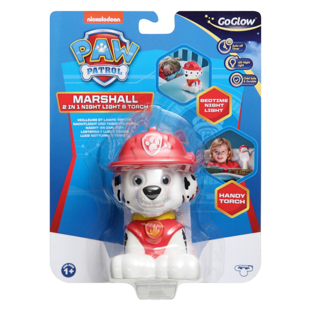 Paw Patrol 2 in 1 night light and flashlight Marshall